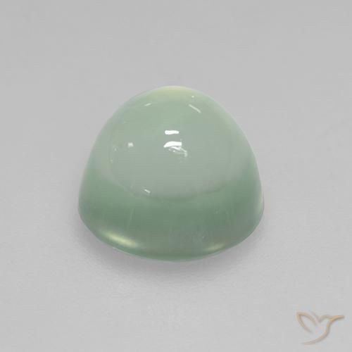 Prehnite Verde pera claro natural de 3.14 ct, Ovalada, Transparente