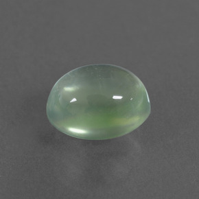Prehnita verde natural de 2,52 ct, corte óvalo, transparente