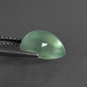 Prehnite Verde natural de 2.30 ct, En forma de pera, Transparente