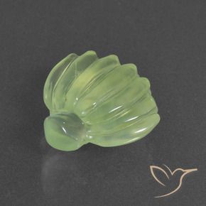 Prehnite Verde lima natural de 14.49 ct, Elegante, Translúcido
