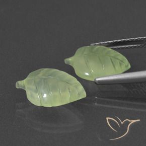 Gemas de Prehnite Verde amarillo natural de 8.94 ct, Elegante, Translúcido