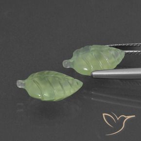 Gemas de Prehnite Verde amarillo natural de 7.90 ct, Elegante, Translúcido