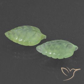 Gemas de Prehnite Verde amarillo natural de 8.63 ct, Elegante, Translúcido