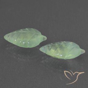 Gemas de Prehnite Verde amarillo claro natural de 11.91 ct, Elegante, Translúcido