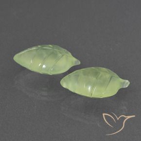 Gemas de Prehnite Verde lima natural de 11.68 ct, Elegante, Translúcido