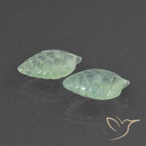 Gemas de Prehnite Verde muy claro natural de 9.73 ct, Elegante, Translúcido