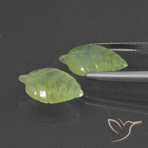 Gemas de Prehnite Verde lima natural de 8.80 ct, Elegante, Translúcido