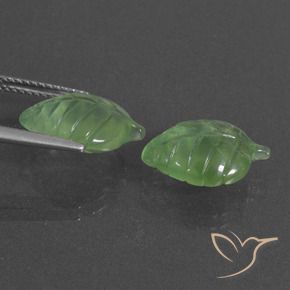 Gemas de Prehnite Verde amarillento natural de 8.55 ct, Elegante, Translúcido