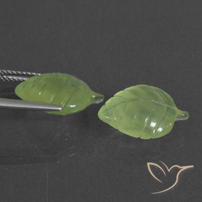 Gemas de Prehnite Verde amarillo natural de 11.78 ct, Elegante, Translúcido
