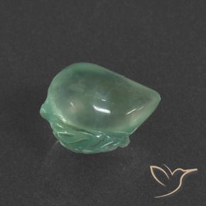 Prehnite Verde frío claro natural de 5.19 ct, Elegante, Translúcido