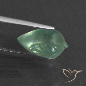 Prehnite Verde frío claro natural de 5.19 ct, Elegante, Translúcido