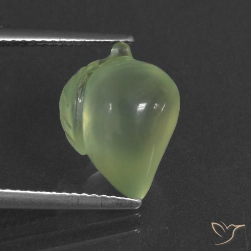 6.02ct Natural Verde medio Prehnite, Elegante, Translúcido