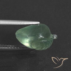 Prehnite Menta claro natural de 4.74 ct, Elegante, Translúcido