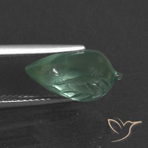 Prehnite Verde claro natural de 4.76 ct, Elegante, Translúcido