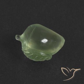 Prehnite Verde amarillento pálido natural de 4.68 ct, Elegante, Translúcido