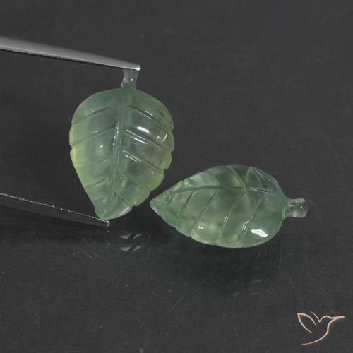 15.43ctw Natural Verde claro Prehnite, Elegante, Translúcido