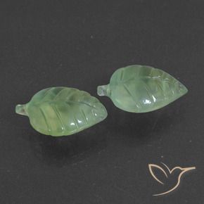 Gemas de Prehnite Verde amarillento natural de 12.83 ct, Elegante, Translúcido