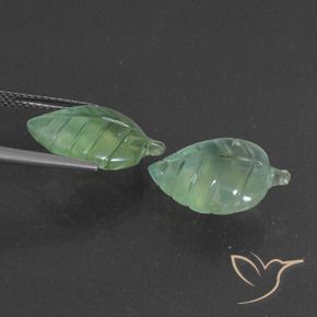Gemas de Prehnite Verde amarillento natural de 12.83 ct, Elegante, Translúcido