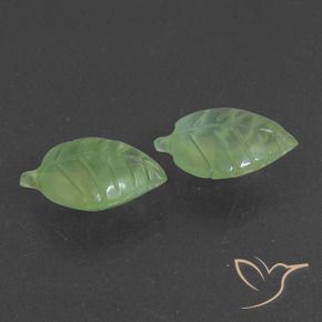 Gemas de Prehnite Verde medio natural de 12.85 ct, Elegante, Translúcido