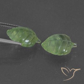 Gemas de Prehnite Verde medio natural de 7.88 ct, Elegante, Translúcido
