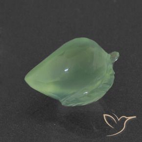 Prehnite Verde amarillento natural de 6.51 ct, Elegante, Translúcido