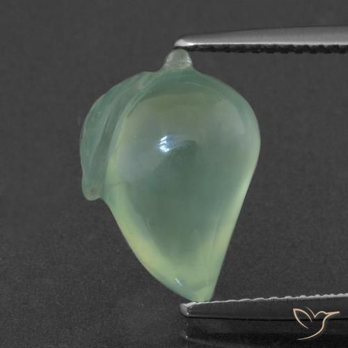 7.37ct Natural Verde menta Prehnite, Elegante, Translúcido