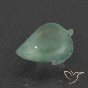 Prehnite Verde menta natural de 7.37 ct, Elegante, Translúcido
