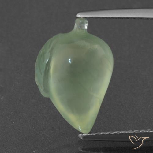 6.75ct Natural Verde medio Prehnite, Elegante, Translúcido