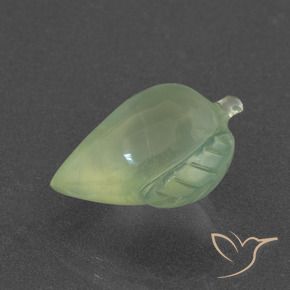 Prehnite Verde medio natural de 6.75 ct, Elegante, Translúcido