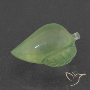 Prehnite Verde medio natural de 8.47 ct, Elegante, Translúcido