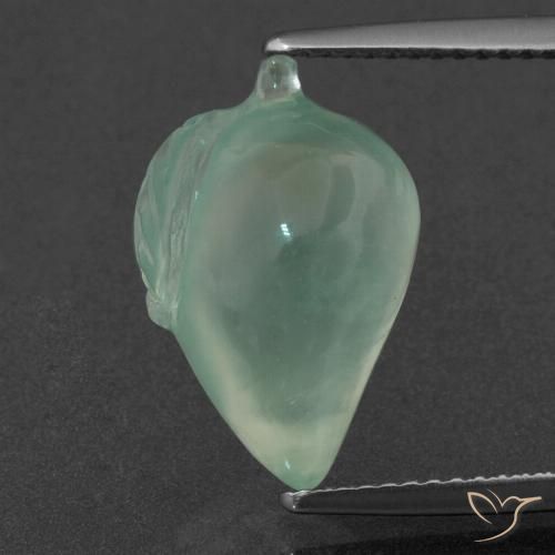 8.43ct Natural Verde menta claro Prehnite, Elegante, Translúcido