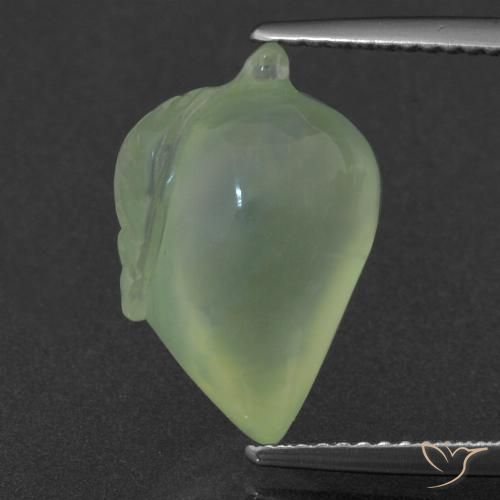 8.69ct Natural Verde amarillo Prehnite, Elegante, Translúcido