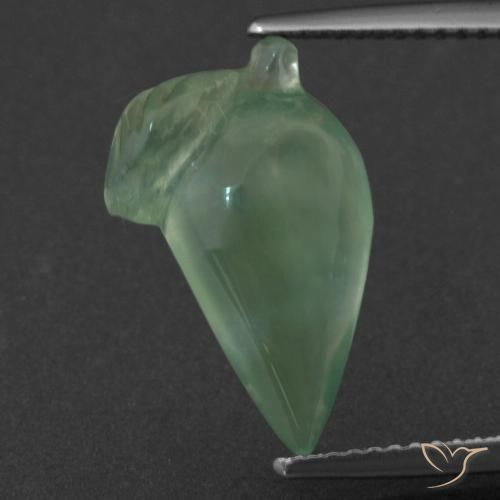6.37ct Natural Verde claro Prehnite, Elegante, Translúcido