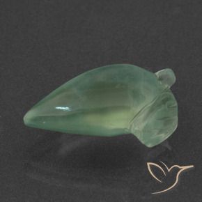 Prehnite Verde claro natural de 6.37 ct, Elegante, Translúcido