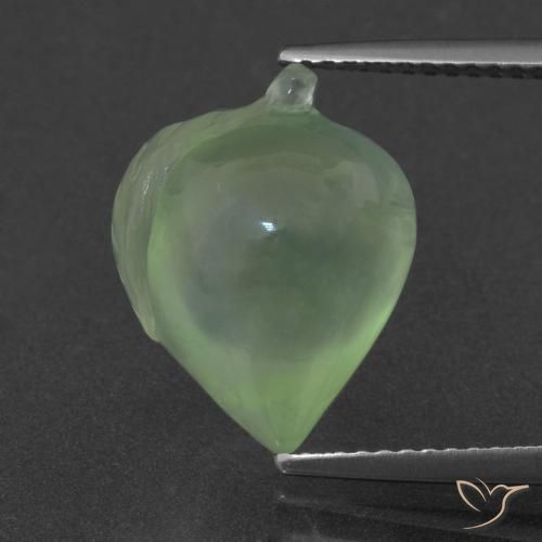 8.56ct Natural Verde amarillo Prehnite, Elegante, Translúcido
