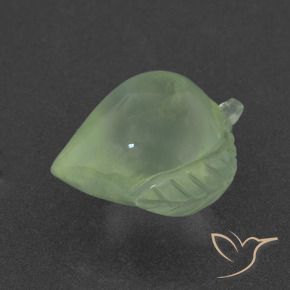 Prehnite Verde amarillo natural de 8.56 ct, Elegante, Translúcido