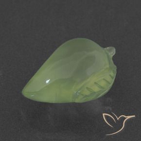 Prehnite Verde pera pálido natural de 7.94 ct, Elegante, Translúcido