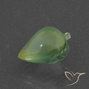 Prehnite Verde cálido natural de 5.23 ct, Elegante, Translúcido