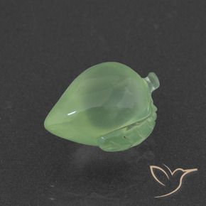Prehnite Verde amarillento natural de 5.14 ct, Elegante, Translúcido