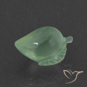 Prehnite Verde claro natural de 6.25 ct, Elegante, Translúcido