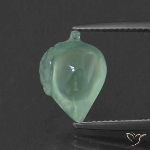 5.58ct Natural Verde menta Prehnite, Elegante, Translúcido