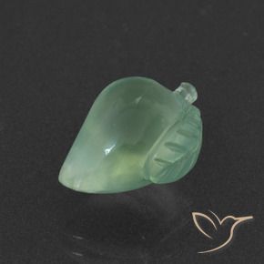Prehnite Verde menta claro natural de 6.16 ct, Elegante, Translúcido