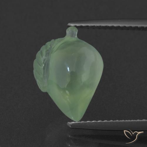 6.44ct Natural Verde pino claro Prehnite, Elegante, Translúcido