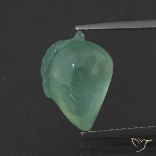 5.79ct Natural Verde frío claro Prehnite, Elegante, Translúcido
