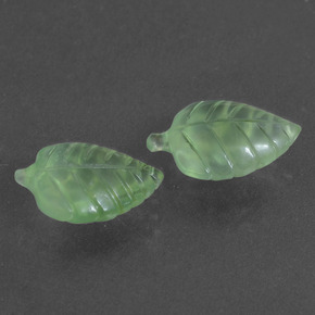 Gemas de prehnita verde natural de 11,01 ct, forma elegante, translúcido