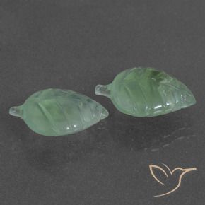 Gemas de Prehnite Verde claro natural de 10.12 ct, Elegante, Translúcido