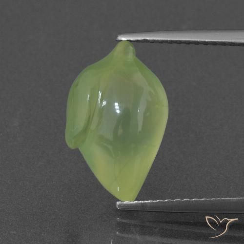 7.16ct Natural Verde lima Prehnite, Elegante, Translúcido