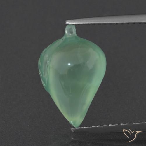 6.28ct Natural Verde claro Prehnite, Elegante, Translúcido