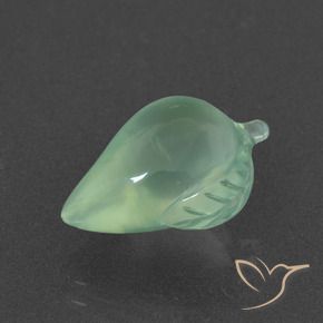 Prehnite Verde claro natural de 6.28 ct, Elegante, Translúcido