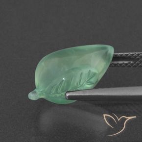 Prehnite Verde claro natural de 6.28 ct, Elegante, Translúcido